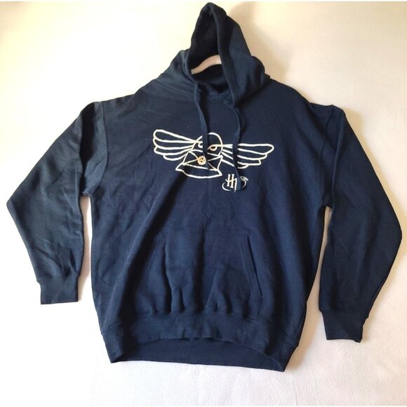 UO Harry Potter and the Sorcerers Stone Hoodie Sweatshirt Unisex Sz M Black NWOT - Picture 2 of 9